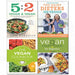 5:2 veggie and vegan,vegan cookbook,the vegan cookbook and the hairy dieters 4 books collection set - The Book Bundle