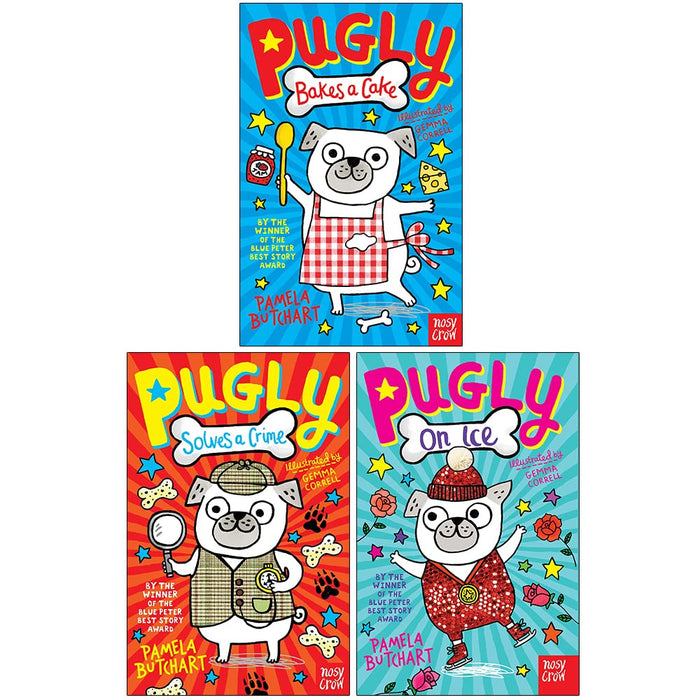 Pugly Pamela Butchart Collection 3 Books Set (Pugly Bakes a Cake) - The Book Bundle