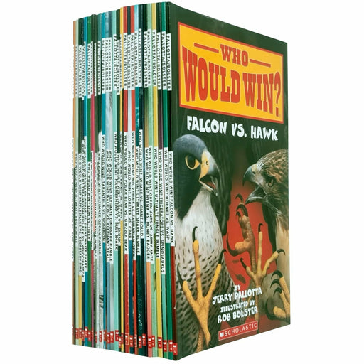 Who Would Win Collection 26 Books Set By Jerry Pallotta (Falcon Vs. Hawk, Hornet Vs. Wasp) - The Book Bundle