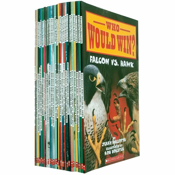 Who Would Win Collection 26 Books Set By Jerry Pallotta (Falcon Vs. Hawk, Hornet Vs. Wasp) - The Book Bundle