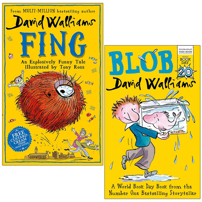 David Walliams Collection 2 Books Set (Fing , Blob) Paperback - The Book Bundle