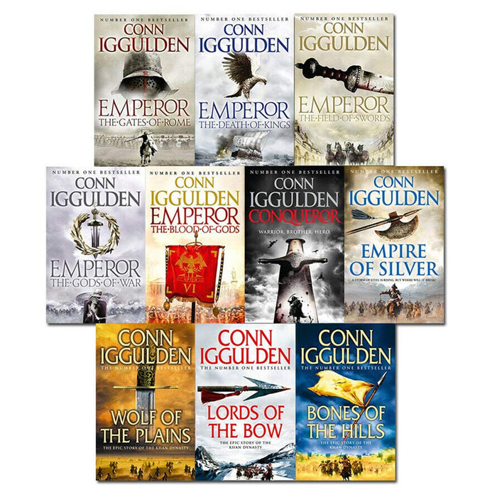Emperor & Conqueror Series Collection 10 Books Set by Conn Iggulden - The Book Bundle