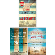 Three-book collection set of historical fiction novels including The Tattooist of Auschwitz and The Librarian of Auschwitz by The Book Bundle.