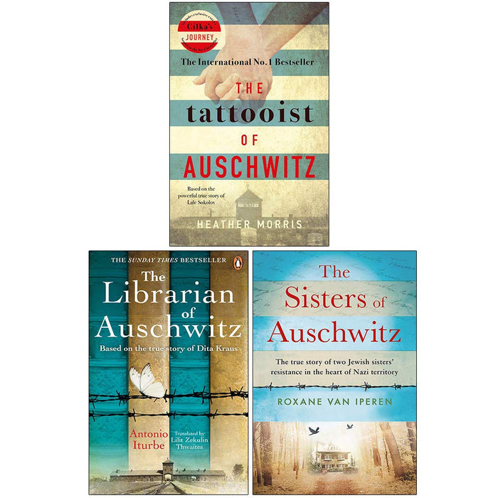 The Tattooist Of Auschwitz, The Librarian of Auschwitz, [Hardcover] The Sisters of Auschwitz 3 Books Collection Set - The Book Bundle