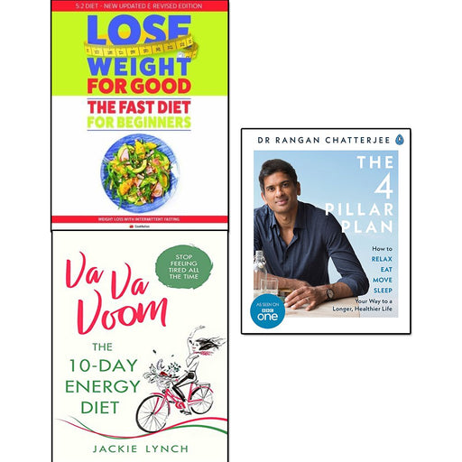 fast diet for beginners lose weight for good, va va voom and 4 pillar plan 3 books collection set - The Book Bundle
