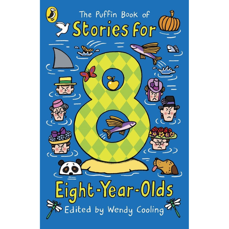 Set of four Puffin paperback storybooks by Wendy Cooling, featuring colorful covers and classic fiction tales.