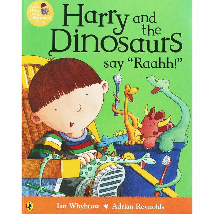 Harry and the Dinosaurs Series 6 Books Collection Set by Ian Whybrow(Go Wild, On Holiday, Bucketful of Dinosaurs, Say Raahh, At The Museum & United) - The Book Bundle
