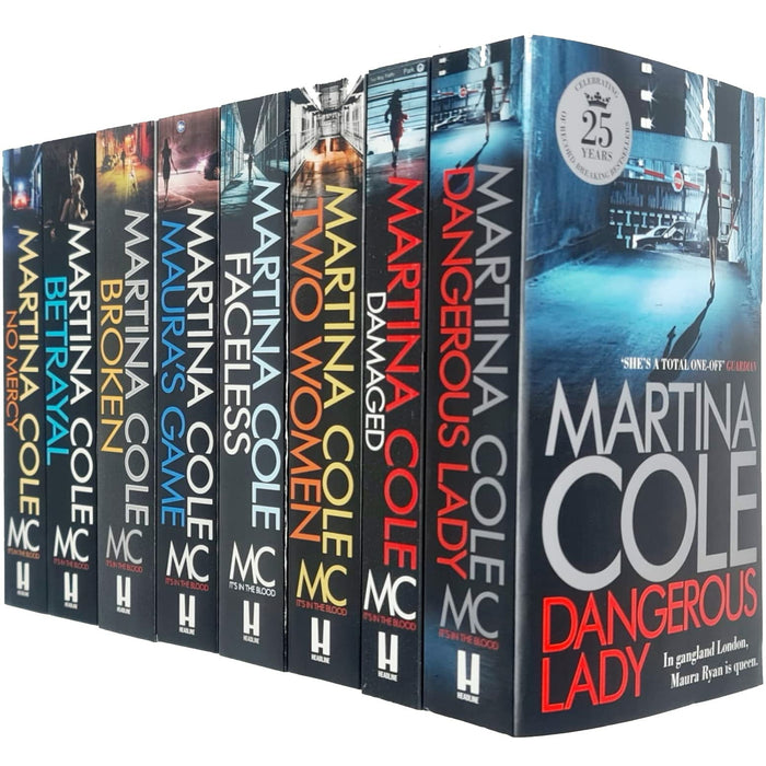 Martina Cole Collection 8 Books Set ( Dangerous Lady, Damaged, Faceless, Broken) - The Book Bundle