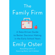 Emily Oster Collection of 3 books set including The Family Firm, Cribsheet, and Expecting Better, displayed together.