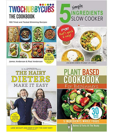 Twochubbycubs The Cookbook , 5 Simple, The Hairy Dieters , Plant Based Cookbook4 Books Collection Set - The Book Bundle