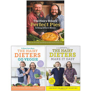 The Hairy Bikers Perfect Pies [Hardcover], The Hairy Dieters Go Veggie, The Hairy Dieters Make It Easy 3 Books Collection Set - The Book Bundle