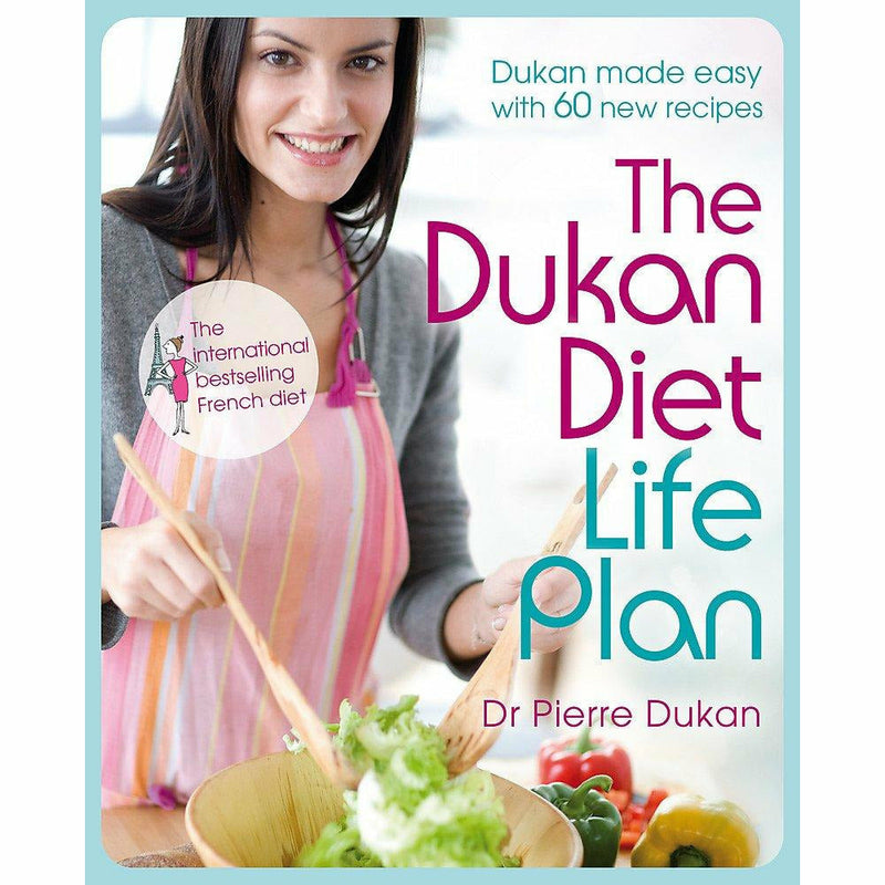 Hardcover of The Dukan Diet Life Plan by Dr. Pierre Dukan, showing the book cover with title and author's name.