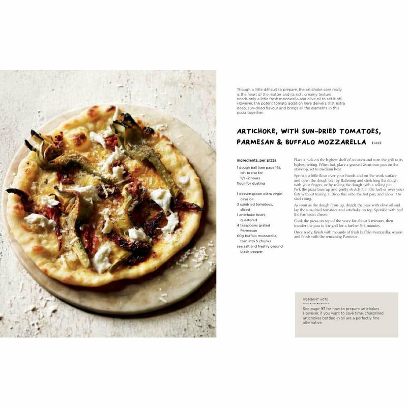 Hardcover book titled "Franco Manca: Artisan Pizza to Make Perfectly at Home" by Giuseppe Mascoli & Bridget Hugo, featuring cover art.