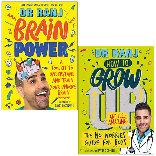 Dr Ranj Singh Collection 2 Books Set (Brain Power, How to Grow Up and Feel Amazing) - The Book Bundle