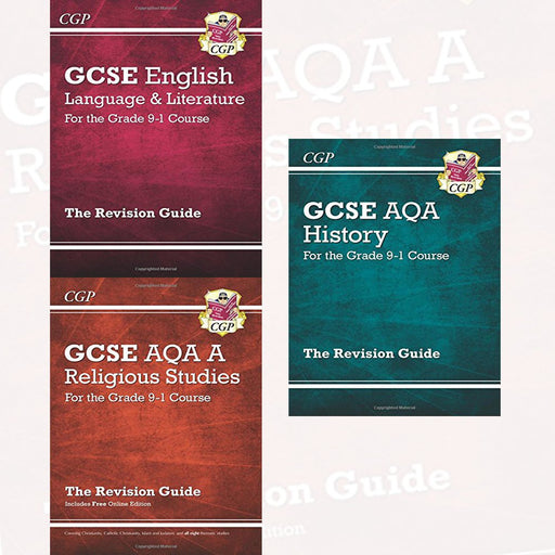 CGP Revision Guide 9-1 GCSE Collection 3 Books Set - The Book Bundle
