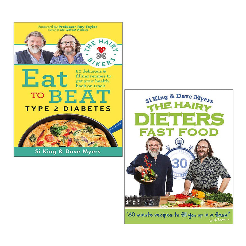 Hairy Bikers 2 books collection set in paperback, featuring non-fiction cookbooks by the Hairy Bikers, published by Seven Dials.