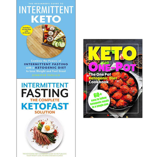 One pot ketogenic diet cookbook, the beginners guide to intermittent keto, complete ketofast solution 3 books collection set - The Book Bundle