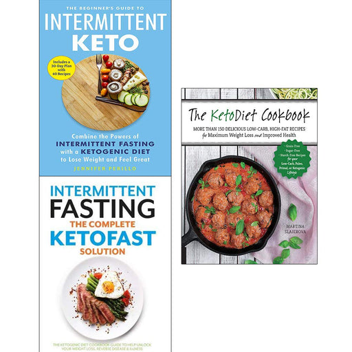 Keto diet cookbook, the beginners guide to intermittent keto, intermittent fasting the complete ketofast solution 3 books collection set - The Book Bundle