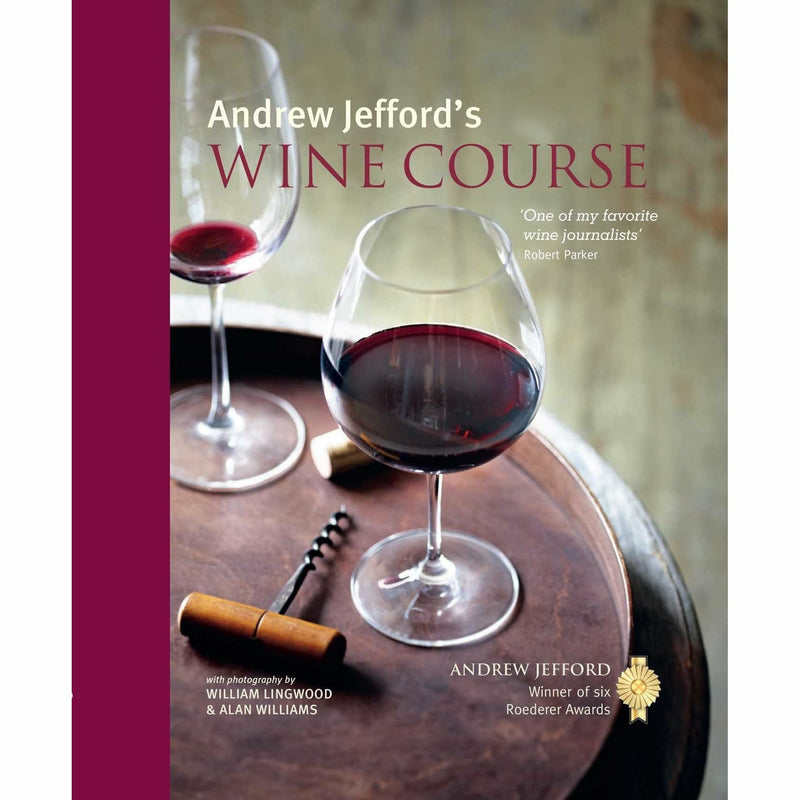 Two hardcover wine books from the World Atlas of Wine collection by Andrew Jefford and Hugh Johnson, showing colorful covers.