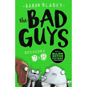 Four-book set of The Bad Guys Episodes 1-8 by Aaron Blabey, Scholastic collection featuring colorful cover illustrations.
