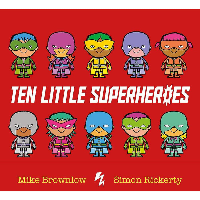 Mike Brownlow Ten Little Collection 4 Books Set (Monsters, SuperHeroes, Princesses & Pirates) - The Book Bundle