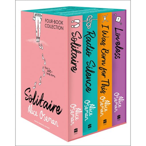 Alice Oseman Four-Book Collection Box Set (Solitaire, Radio Silence, I Was Born For This, Loveless): From the YA Book Prize winning author - The Book Bundle