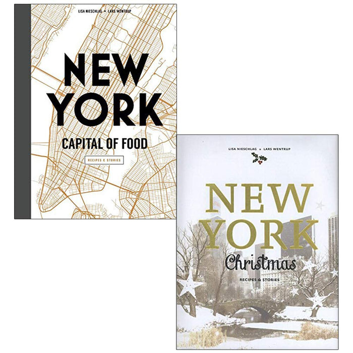 New york capital of food, christmas recipes and stories 2 Books collection set - The Book Bundle