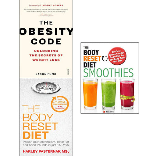 Obesity code, body reset diet and smoothies 3 books collection set - The Book Bundle