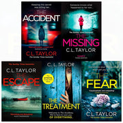 Fear & The Missing 5 Books Collection Set by C L Taylor, paperback fiction set featuring young adult mysteries and thrillers.