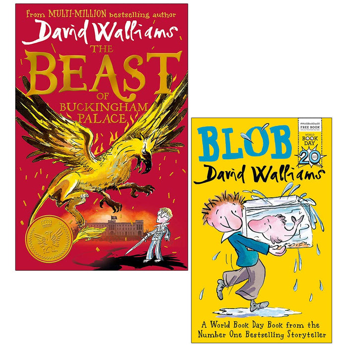 David Walliams Collection 2 Books Set (The Beast of Buckingham Palace [Hardcover], Blob) - The Book Bundle