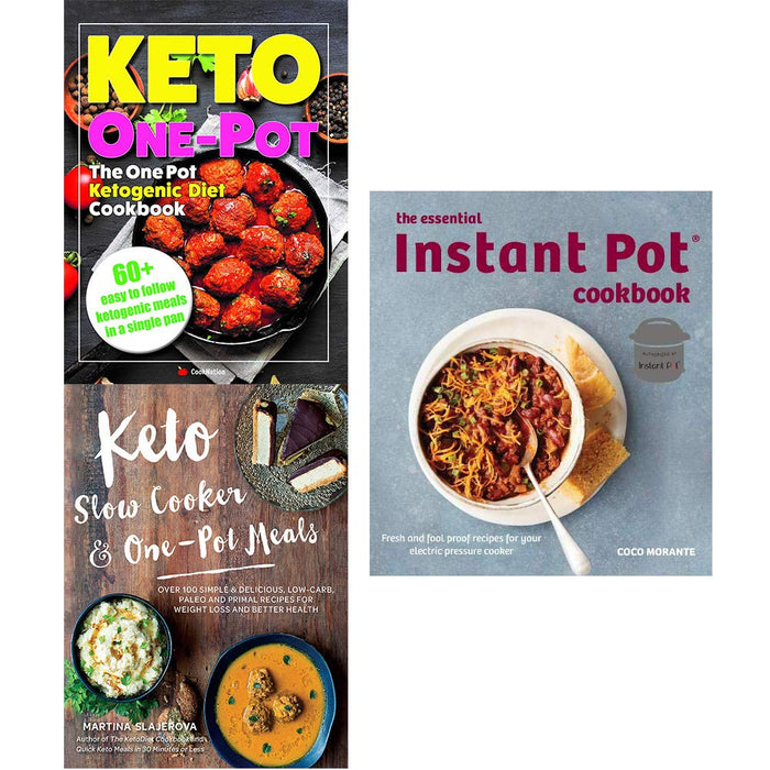 Essential instant pot cookbook, one pot ketogenic diet cookbook, keto slow cooker and one pot meals 3 books collection set - The Book Bundle