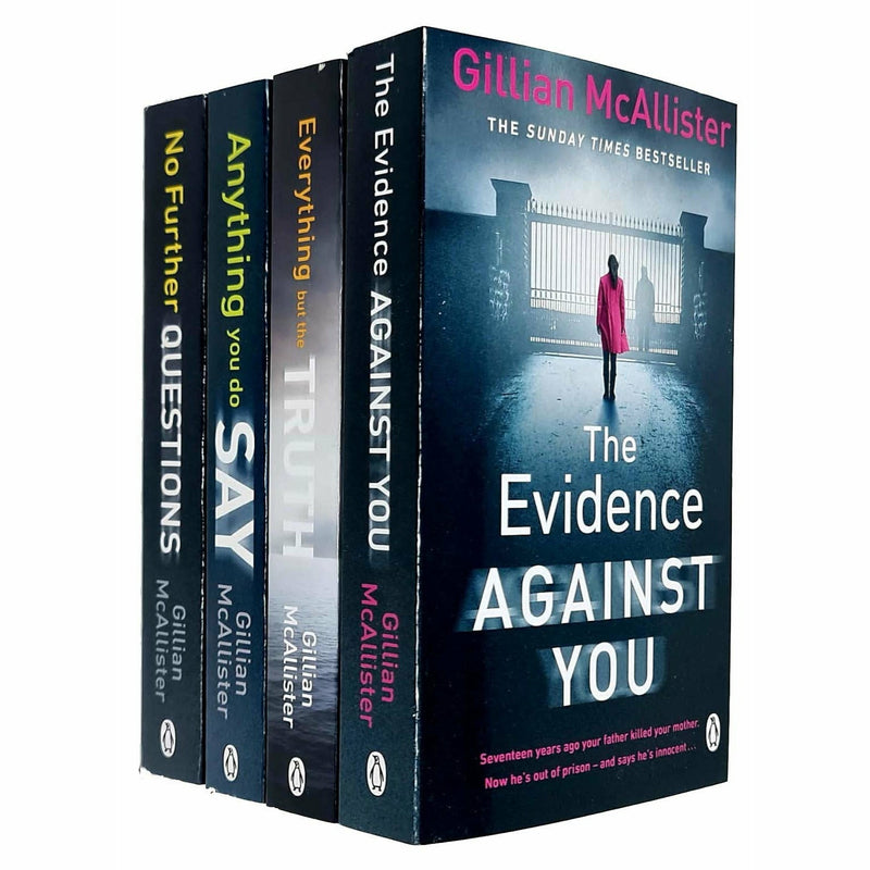 Gillian McAllister Collection of 4 paperback fiction books including The Evidence Against You and Everything but the Truth by Penguin