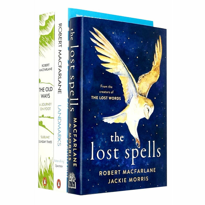 Robert Macfarlane 3 Books Collection Set (The Lost Spells, Landmarks, The Old Ways A Journey On Foot) - The Book Bundle