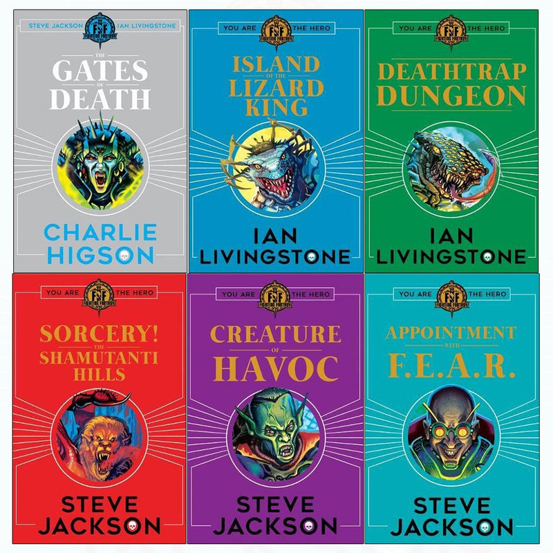 Fighting fantasy series 1 & 2 6 books collection set - The Book Bundle
