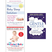 Baby sleep solution, happiest baby on the block and gentle sleep book 3 books collection set - The Book Bundle