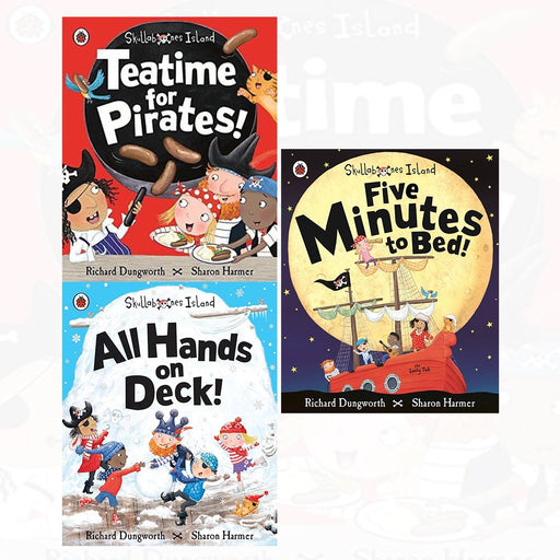Teatime for pirates, all hands on deck, five minutes to bed 3 books collection set - The Book Bundle