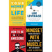 Your money or your life, life leverage, how to be fucking awesome and mindset with muscle 4 books collection set - The Book Bundle