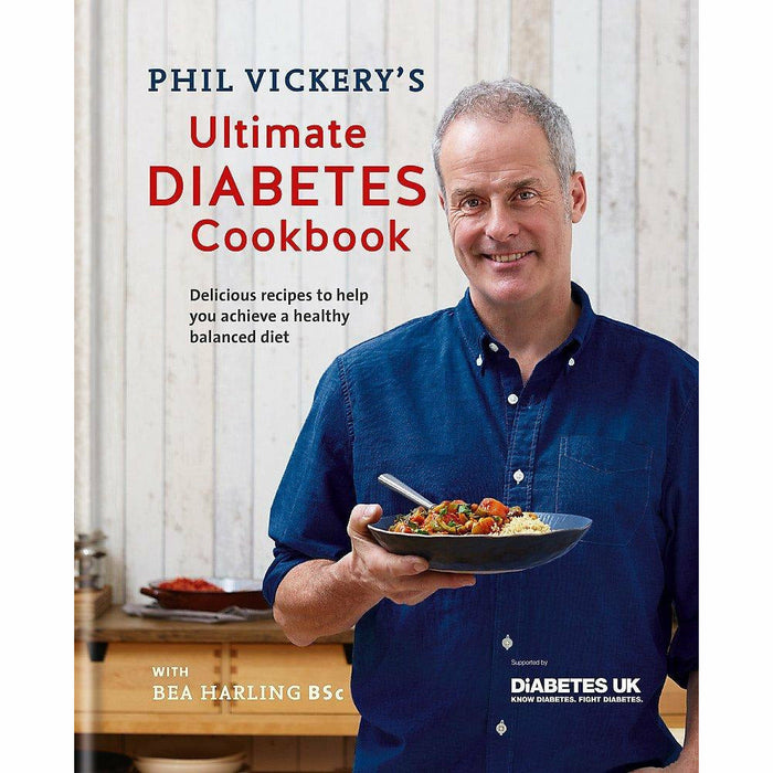 Diabetes Meal Planner and Phil Vickery's Ultimate Diabetes Cookbook By Phil Vickery 2 Books Collection Set - The Book Bundle