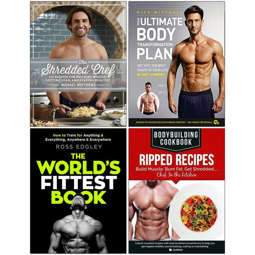 The Shredded Chef, Your Ultimate, The World, Bodybuilding 4 Books Collection Set - The Book Bundle