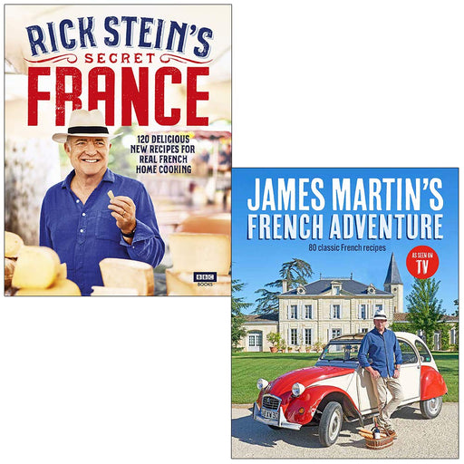 Rick Stein Secret France, James Martin's French Adventure 2 Books Collection Set - The Book Bundle