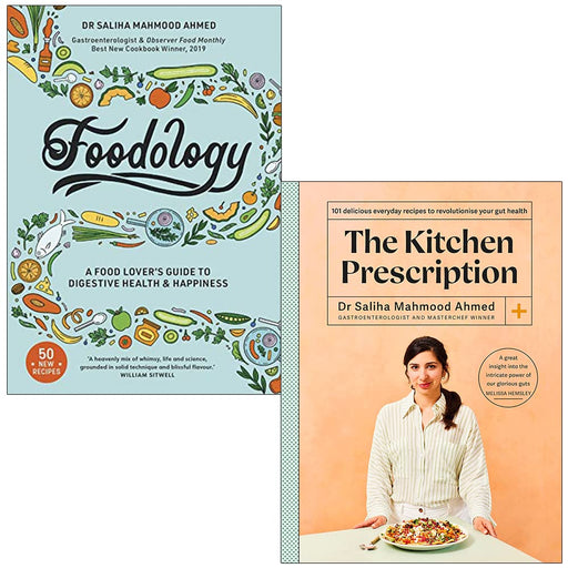 Foodology & The Kitchen Prescription By Saliha Mahmood Ahmed 2 Books Collection Set - The Book Bundle