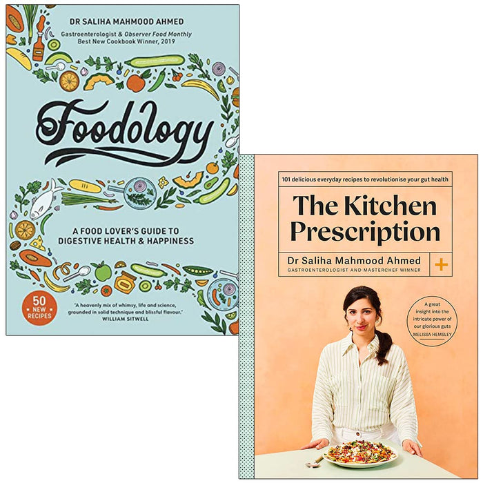 Foodology & The Kitchen Prescription By Saliha Mahmood Ahmed 2 Books Collection Set - The Book Bundle