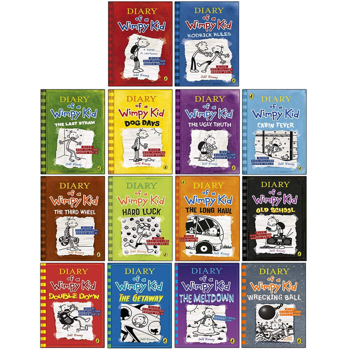 Diary of a Wimpy Kid Series Collection 14 Books Set By Jeff Kinney - The Book Bundle