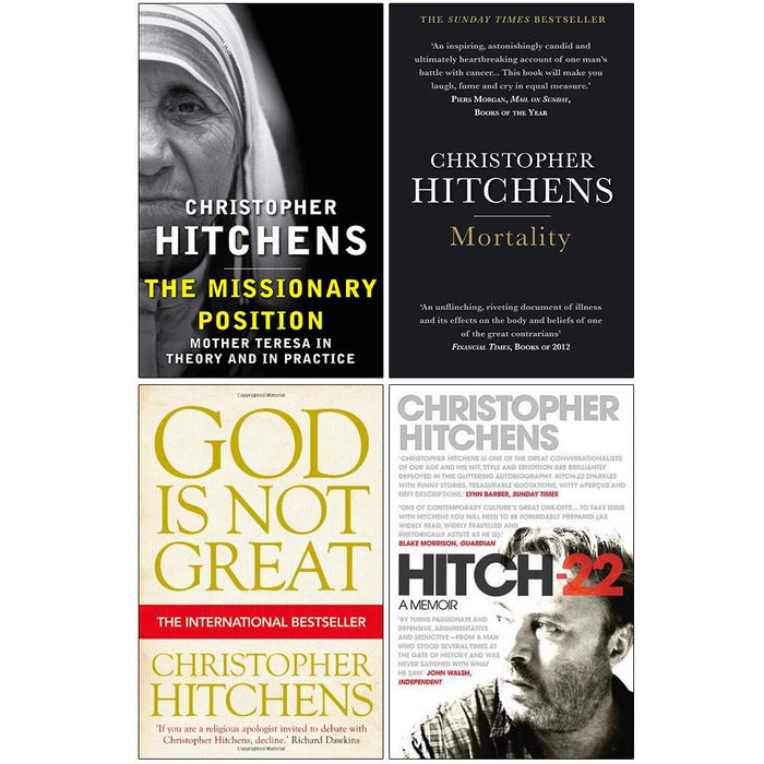 The Missionary Position, Mortality, God Is Not Great, Hitch 22 By Christopher Hitchens Collection 4 Books Set - The Book Bundle