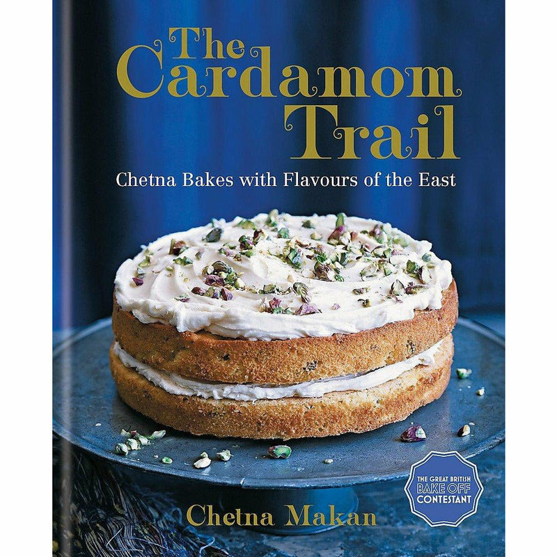Chetna Makan Collection of three hardcover Indian cookbooks including Chetnas Healthy Indian, Chai Chaat & Chutney, and Cardamom Trail.