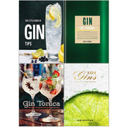 Juniper Berry hardcover set including "Little Book of Gin Tips," "The Manual," and "101 Gins to Try Before You Die" books.