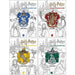 Harry Potter Collection The Official Colouring 4 Books Collection Set(Ravenclaw House Pride, Gryffindor House Pride, Hufflepuff House Pride & Slytherin House Pride) - The Book Bundle