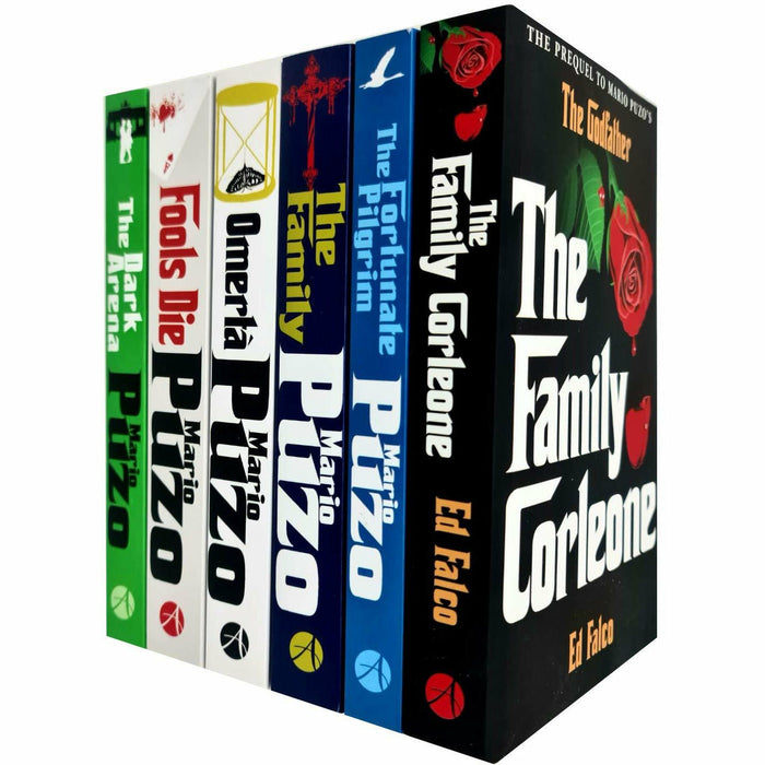 The Family Corleone, The Fortunate Pilgrim, The Family, Omerta, Fools Die, The Dark Arena By Edward Falco & Mario Puzo 6 Books Collection Set - The Book Bundle
