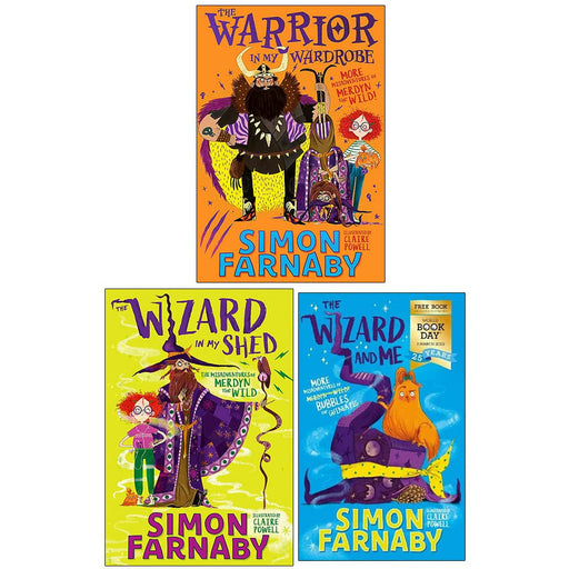 The Misadventures of Merdyn the Wild Series 3 Books Collection Set By Simon Farnaby - The Book Bundle