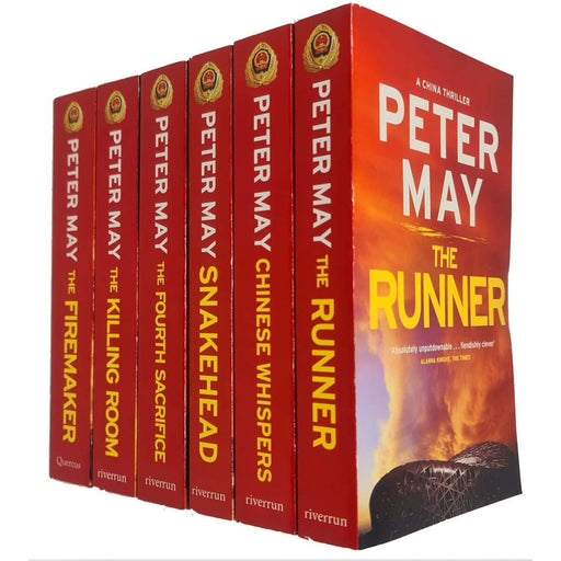 Peter May Collection China Thrillers 6 Books Box Set (The Firemaker,The Fourth Sacrifice,Killing Room,Snakehead,The Runner,Chinese Whispers) - The Book Bundle